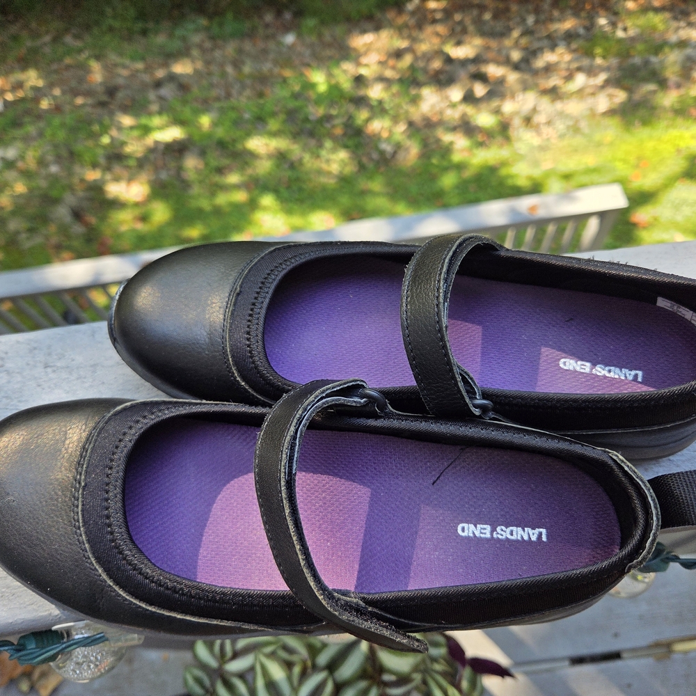 Lands' End Black Mary Jane Shoes